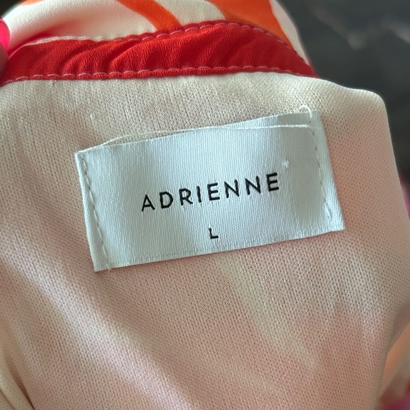 Adrienne Charlotte Drop Shoulder Floral Dress Sz L - Picture 7 of 8